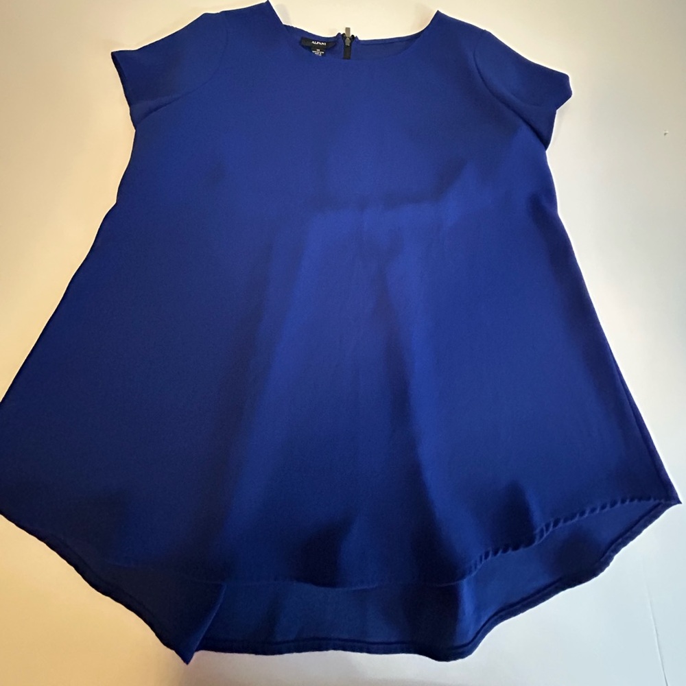 Alfani Cobalt Blue Short Sleeve Tunic